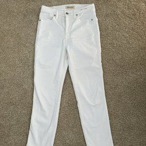 Madewell stovepipe jeans (white)